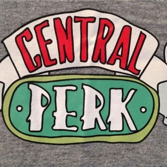 FRIENDS Y2K Grey Central Perk Printed Tank Top and Shorts Pajama Set Size XL - Picture 3 of 16